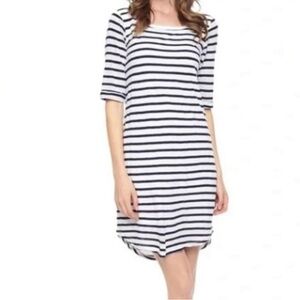 Splendid striped t shirt dress 3/4 sleeves. NWT